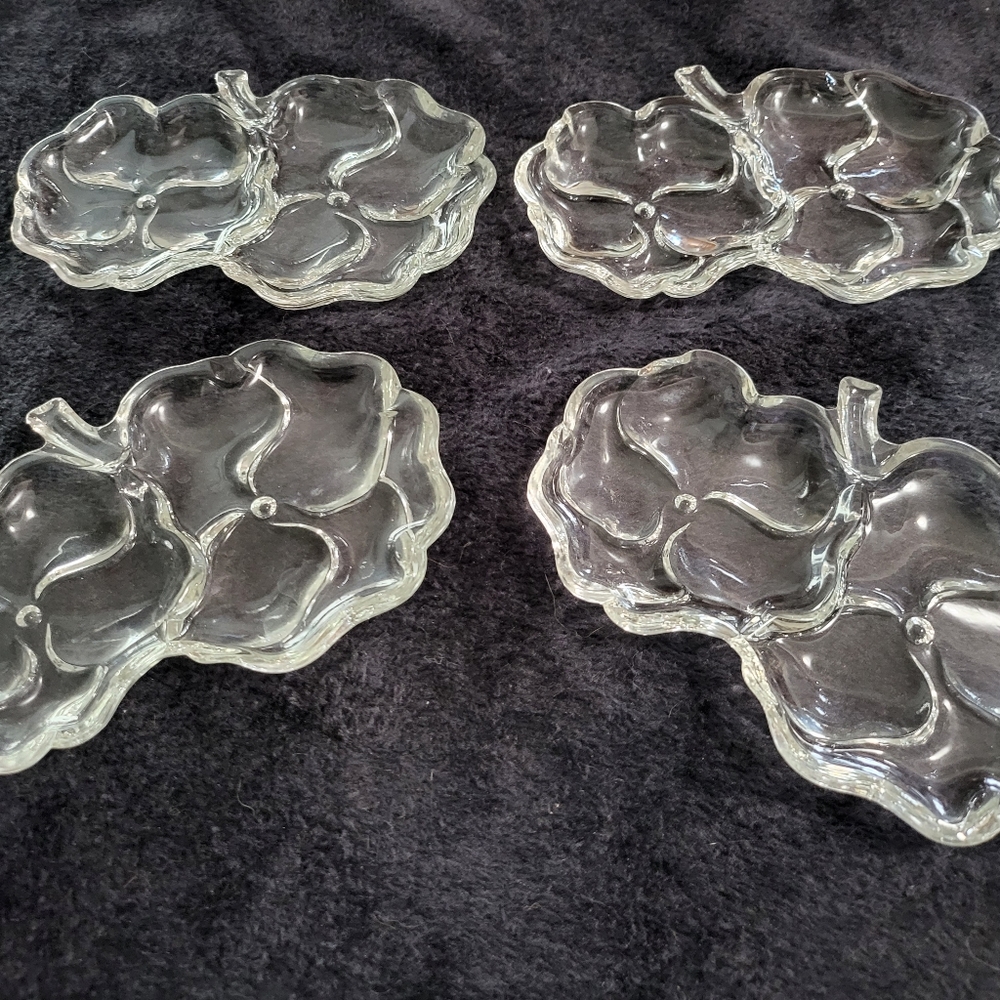 Four condiment dishes